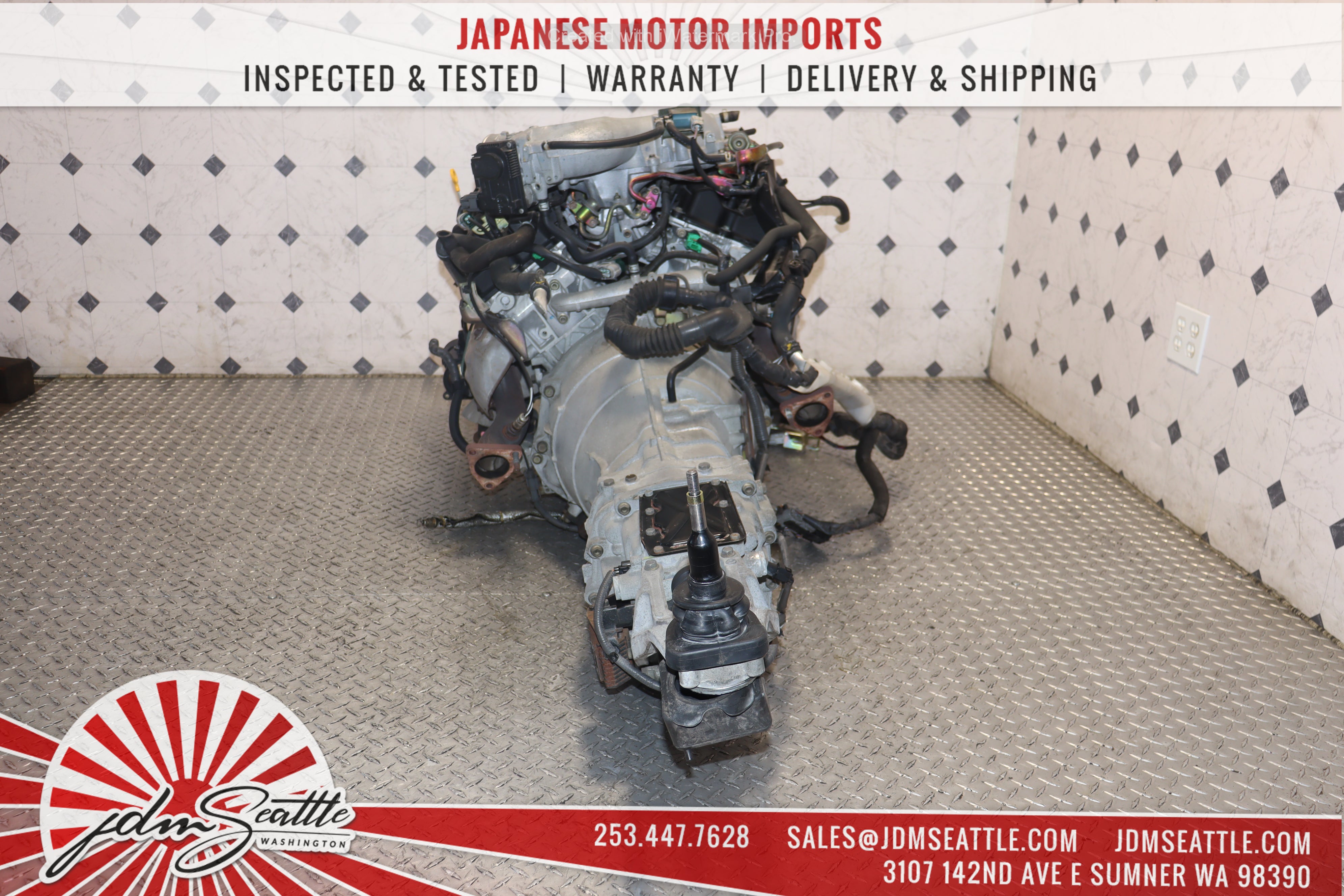 JDM VQ35DE 3.5L V6 Engine with 6-Speed Manual Transmission for 2003-2005 Infiniti G35 & Nissan 350Z - CD01 - Perfect for Performance Upgrades & Engine Replacement
