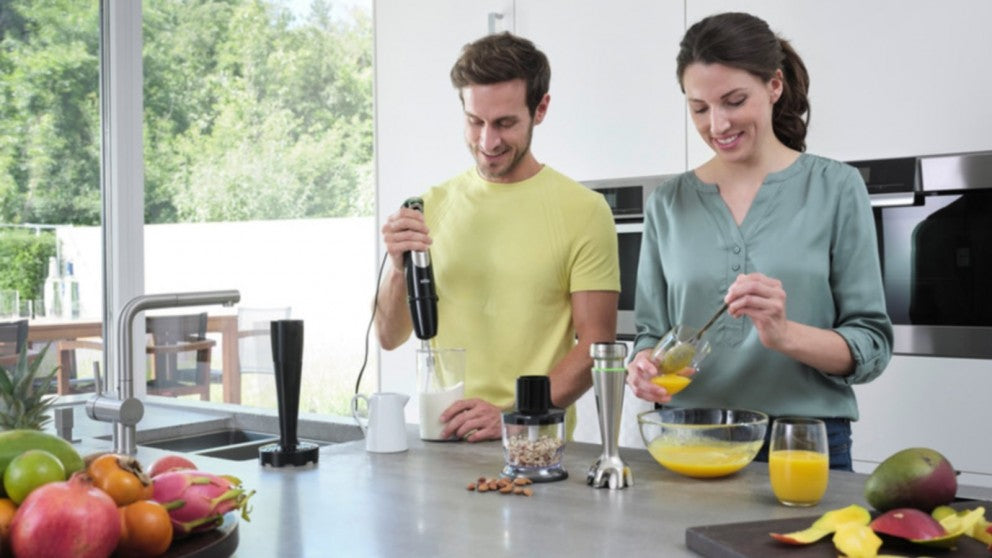 Braun Multiquick 9 Hand Blender 1200W - Powerful Immersion Blender with Black & Green Design (MQ9187XLI) - Perfect for Smoothies, Soups, Sauces & Baby Food
