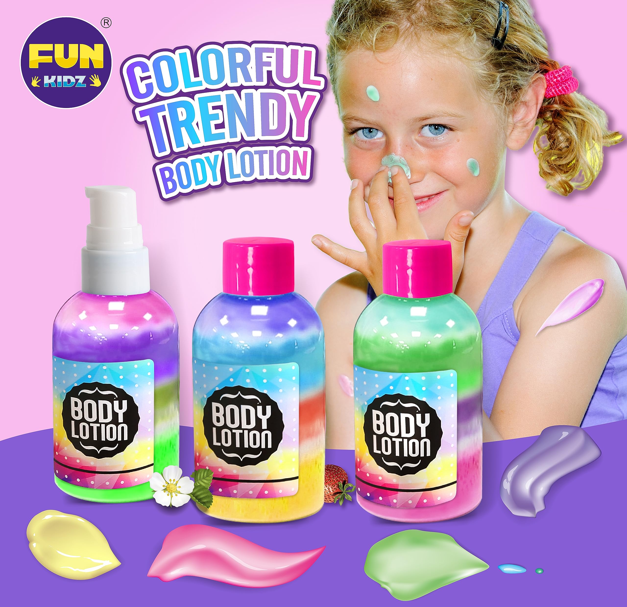 FunKidz STEM Makeup Maker Kit - DIY Body Lotion Science Kit for Kids, Girls Educational Toy | Perfect for Birthday Gifts & STEM Learning Activities