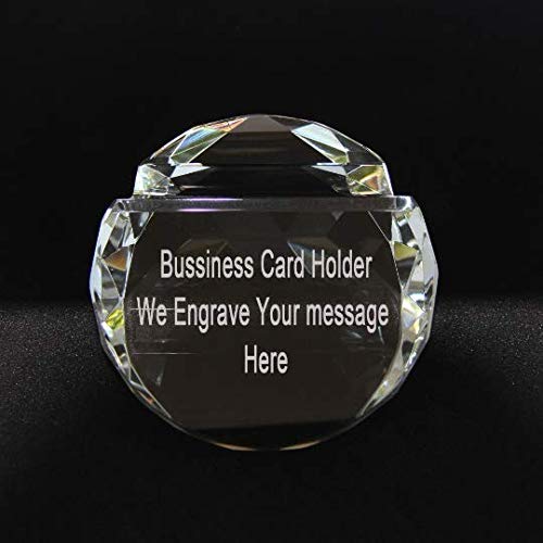 Personalized Business Card Holder - Custom Engraved Office Gift for Professionals, Fathers Day Present - Perfect for Corporate Events & Executive Gifting