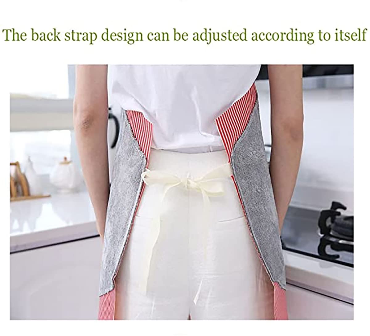 Waterproof Kitchen Aprons for Women & Men - Large Pocket & Creative Hand Wiping Design - Ideal for Cooking, Baking, BBQ & Home Cleaning