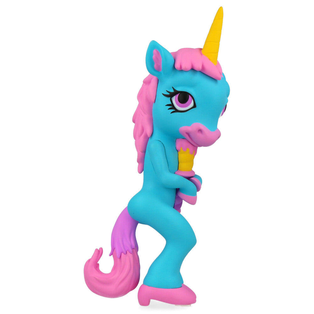 Ron English Forlorn Unicorn Blue Vinyl Art Toy - Collectible Pop Surrealism Figure for Home Decor & Art Display