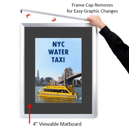 11x17 Euro Style Slide-In Picture Frame with 4