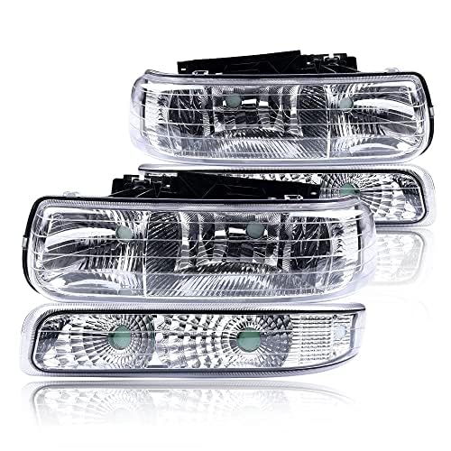 Basic 99-02 Clear/Chrome Housing