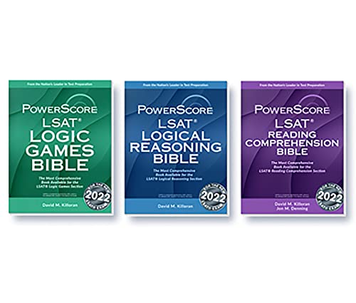 PowerScore LSAT Bible Trilogy - Complete LSAT Prep Books for Logic Games, Reading Comprehension & Logical Reasoning - Ideal for Law School Admission Test Study & Practice