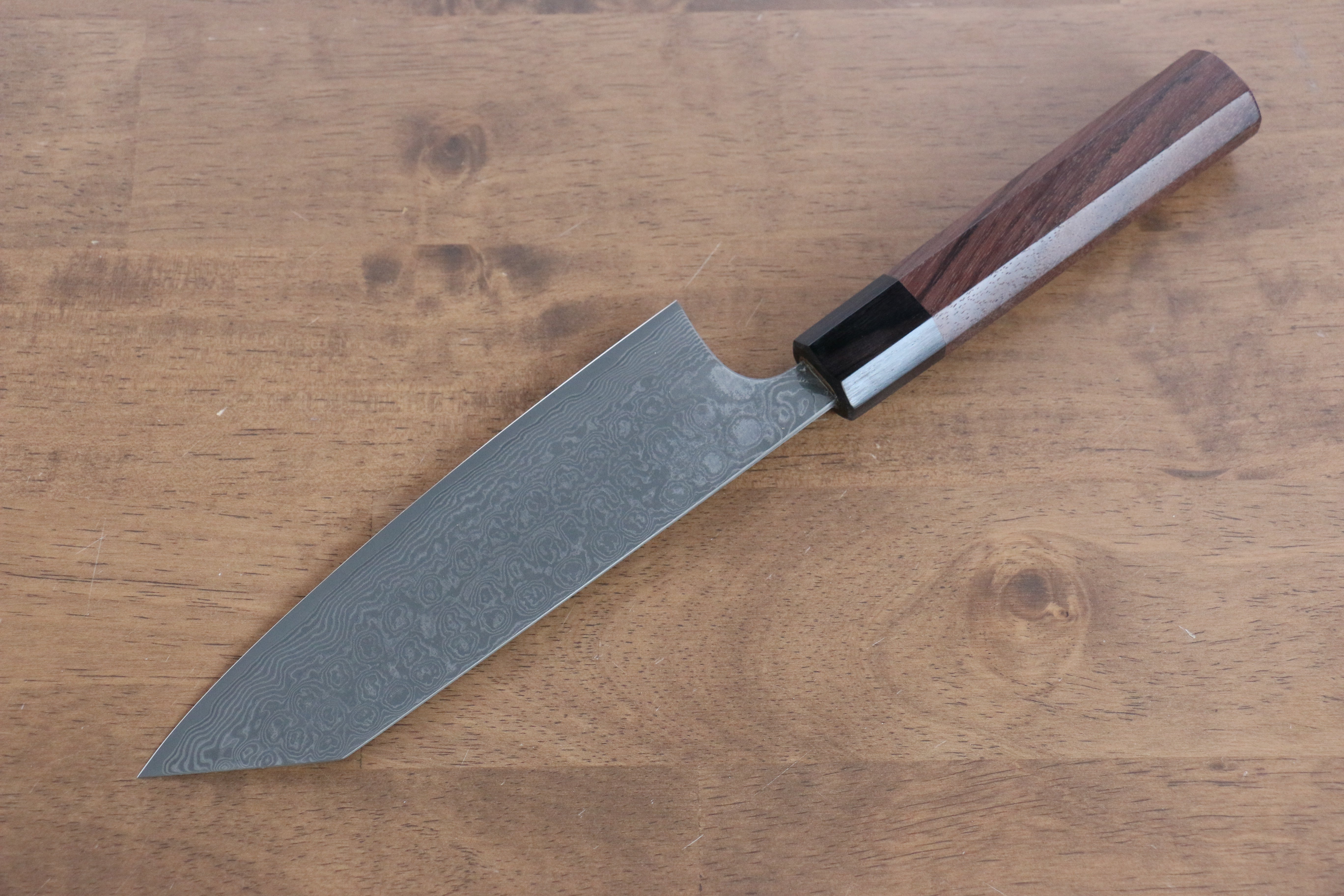 Masakage Kumo VG10 Damascus Bunka Knife 170mm with Shitan Handle - Premium Japanese Kitchen Knife for Slicing, Dicing & Precision Cooking