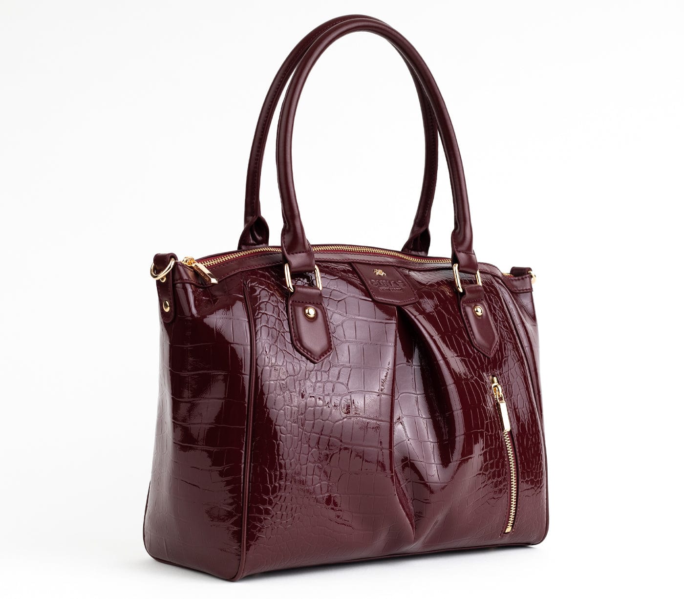 Madison Vegan Leather Handbag for Women - Burgundy Crossbody Purse | Stylish & Cruelty-Free Fashion Accessory for Work, Travel & Everyday Use