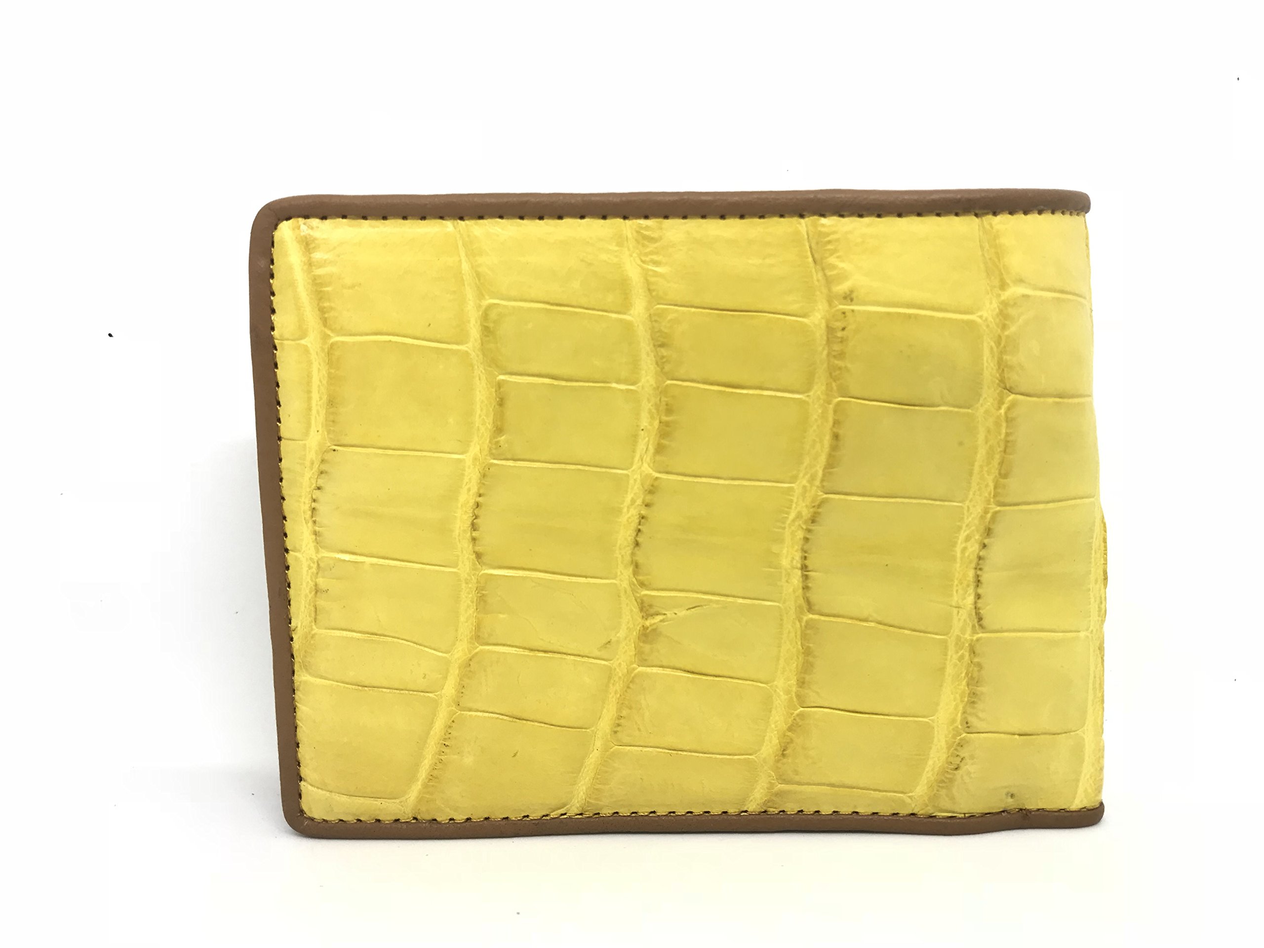 Genuine Crocodile Leather Bifold Wallet for Men - Luxury Alligator Skin Billfold Wallet - Perfect for Business, Travel & Everyday Use