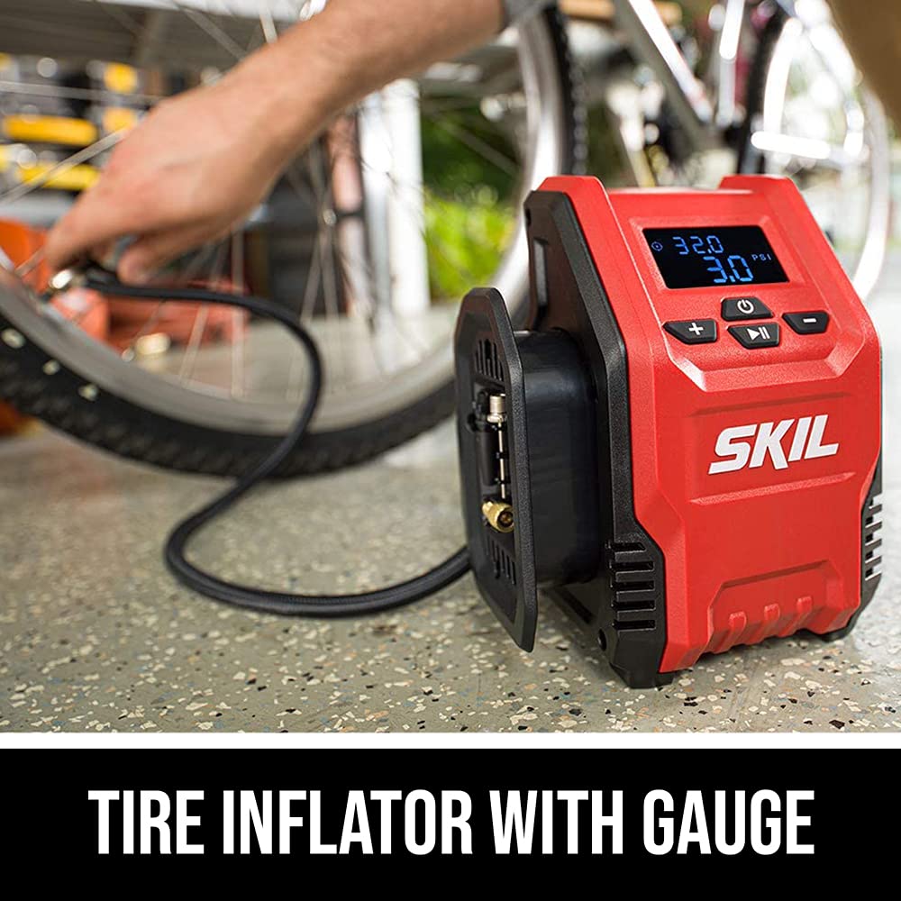 SKIL PWR CORE 12 Brushless 6-Tool Combo Kit with 4.0Ah & 2.0Ah Lithium Batteries & PWRJump Charger (CB7434-21) - Perfect for DIY Projects, Home Renovations, and Professional Construction Work