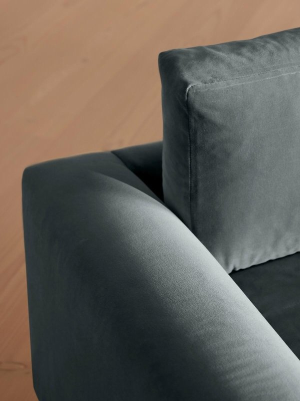 Luxury Handmade Velvet Mossley 4-Seater Sofa - Modern Designer Living Room Furniture for Home & Office Comfort