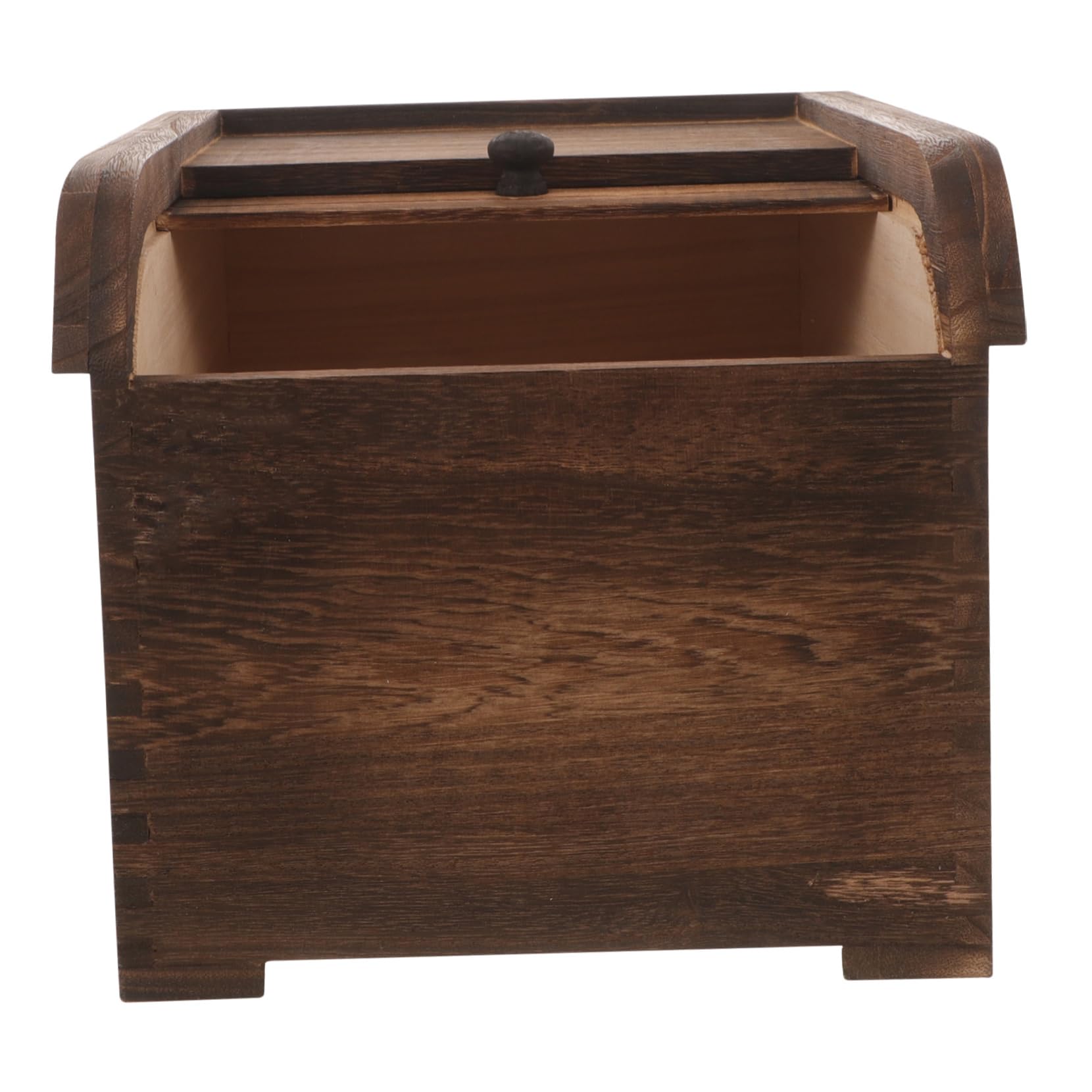 Solid Wood Rice Storage Box - Large Airtight Food Container for Cereal, Grains & Pantry Storage - Wooden Seal Bucket with Lid - Perfect for Kitchen, Pantry & Bulk Food Organization