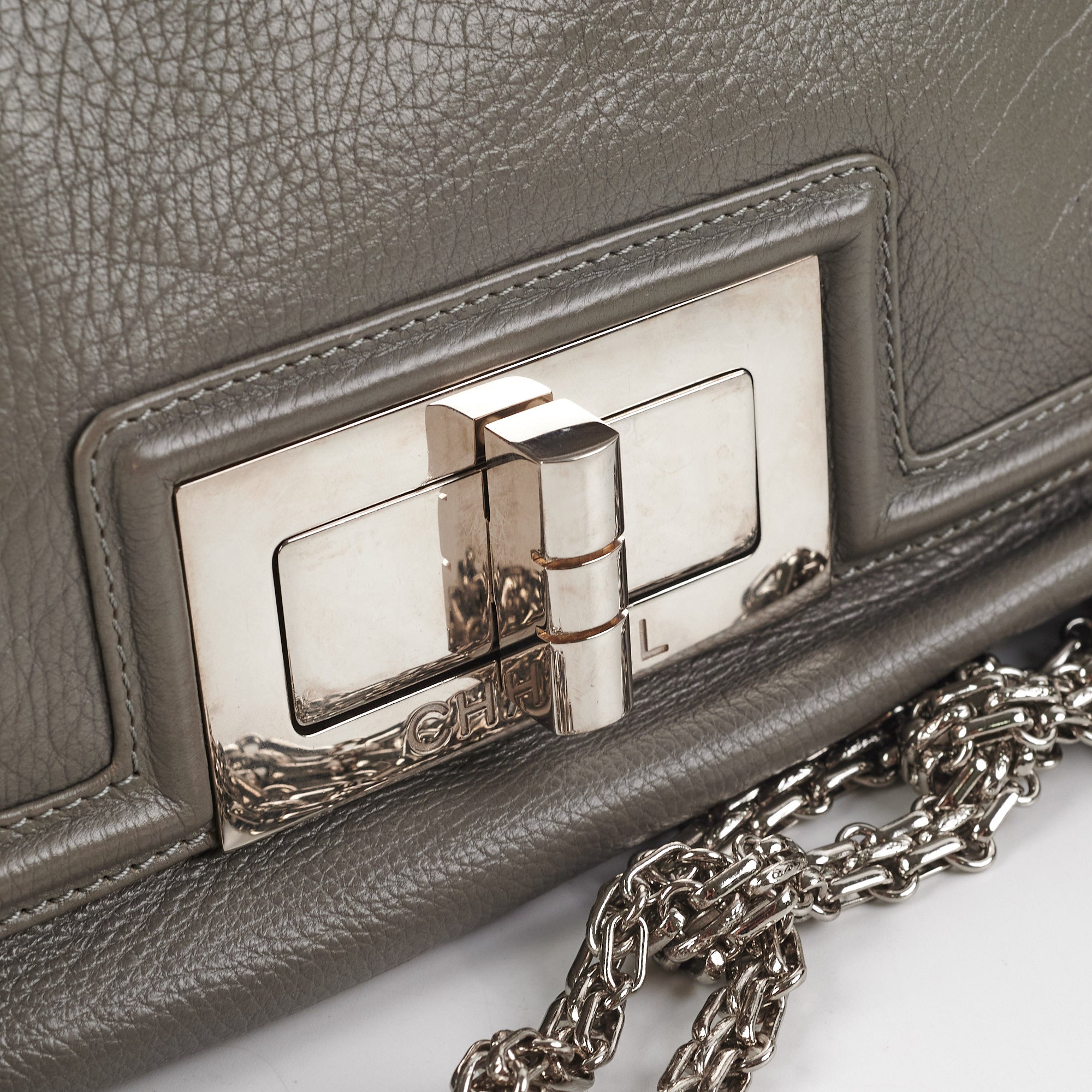 Chanel 2.55 Reissue Flap Bag in Classic Grey - Timeless Luxury Handbag for Women | Perfect for Work, Evening Events & Everyday Elegance