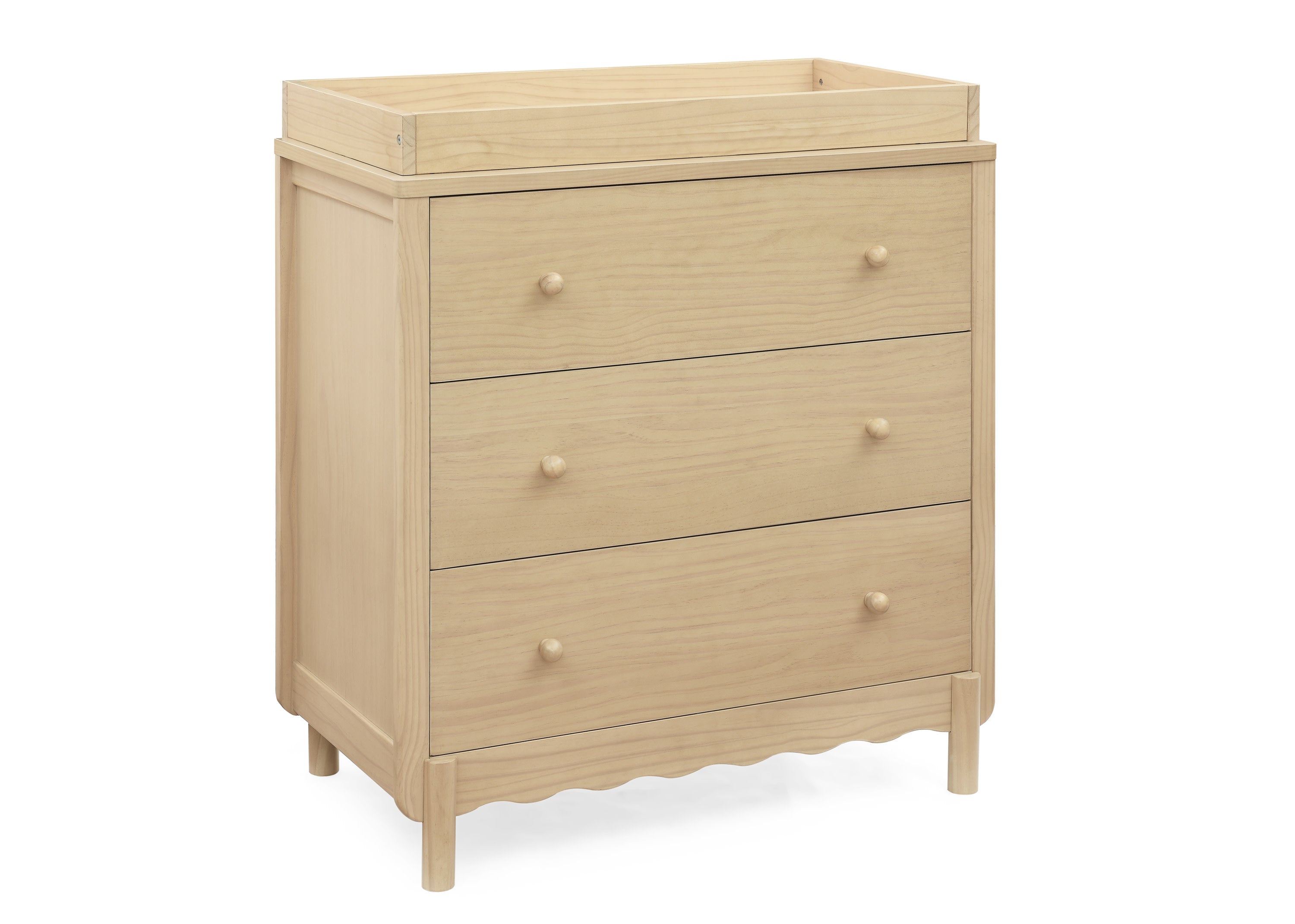 William 3-Drawer Baby Dresser with Changing Table Top & Safety Interlocking Drawers - Perfect Nursery Furniture for Diaper Changes & Infant Clothing Storage