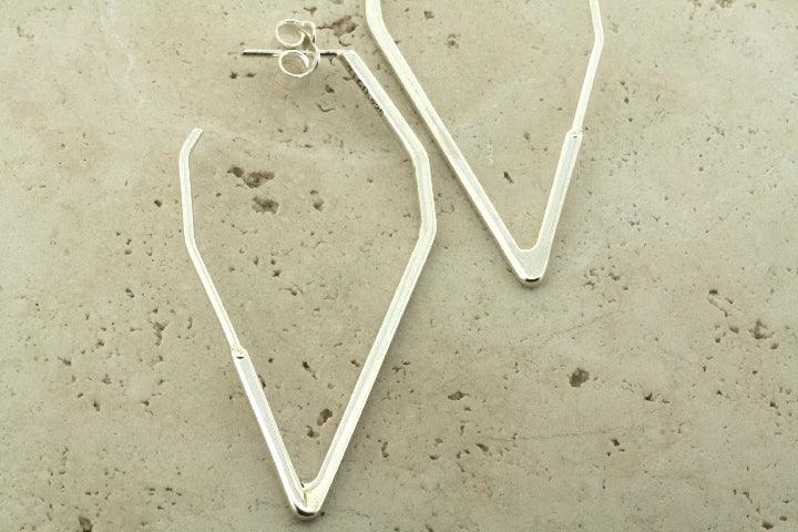 Diamond Hoop Earrings for Women - 925 Sterling Silver Hypoallergenic Jewelry - Perfect for Parties, Weddings & Everyday Wear