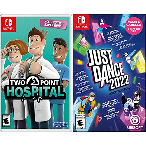 Two Point Hospital & Just Dance 2022 - Nintendo Switch Games Bundle | Family Fun & Simulation Gaming for Parties, Workouts, and Hospital Management Simulation