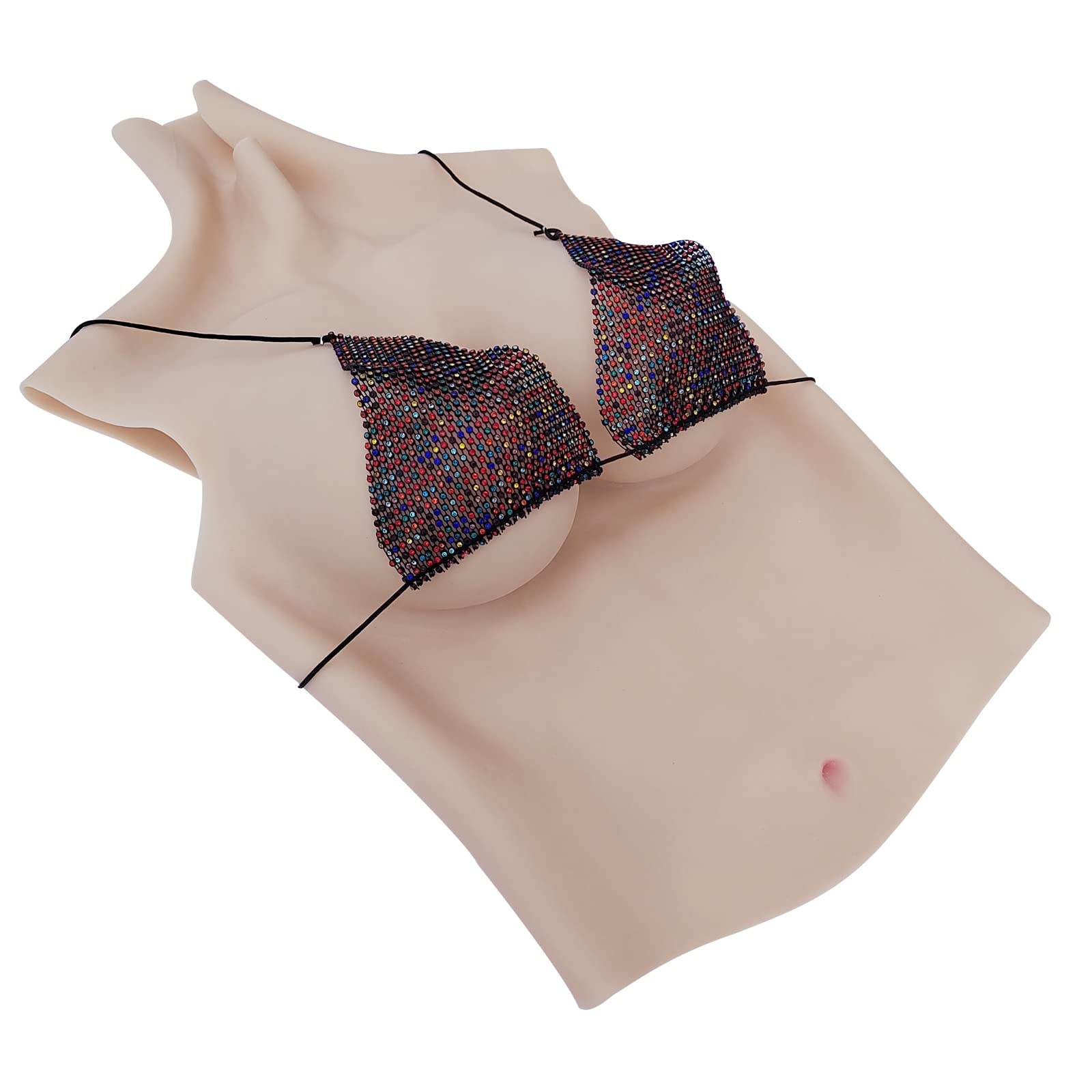 Premium Silicone Breast Forms for Crossdressers & Transgender - Natural Looking Half Body Fake Boobs for Drag Queen Costumes, Cosplay & Gender Affirmation - Soft, Comfortable & Realistic Prosthetics for Daily Wear & Special Occasions