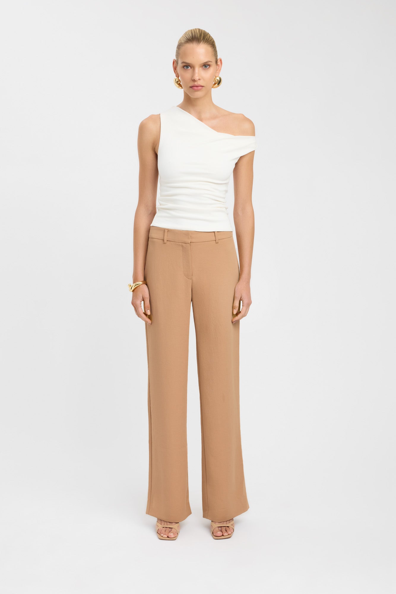Ariel Low Rise Women's Pants - Stretchy Comfort Fit Casual Trousers for Everyday Wear | Perfect for Work, Lounge & Travel