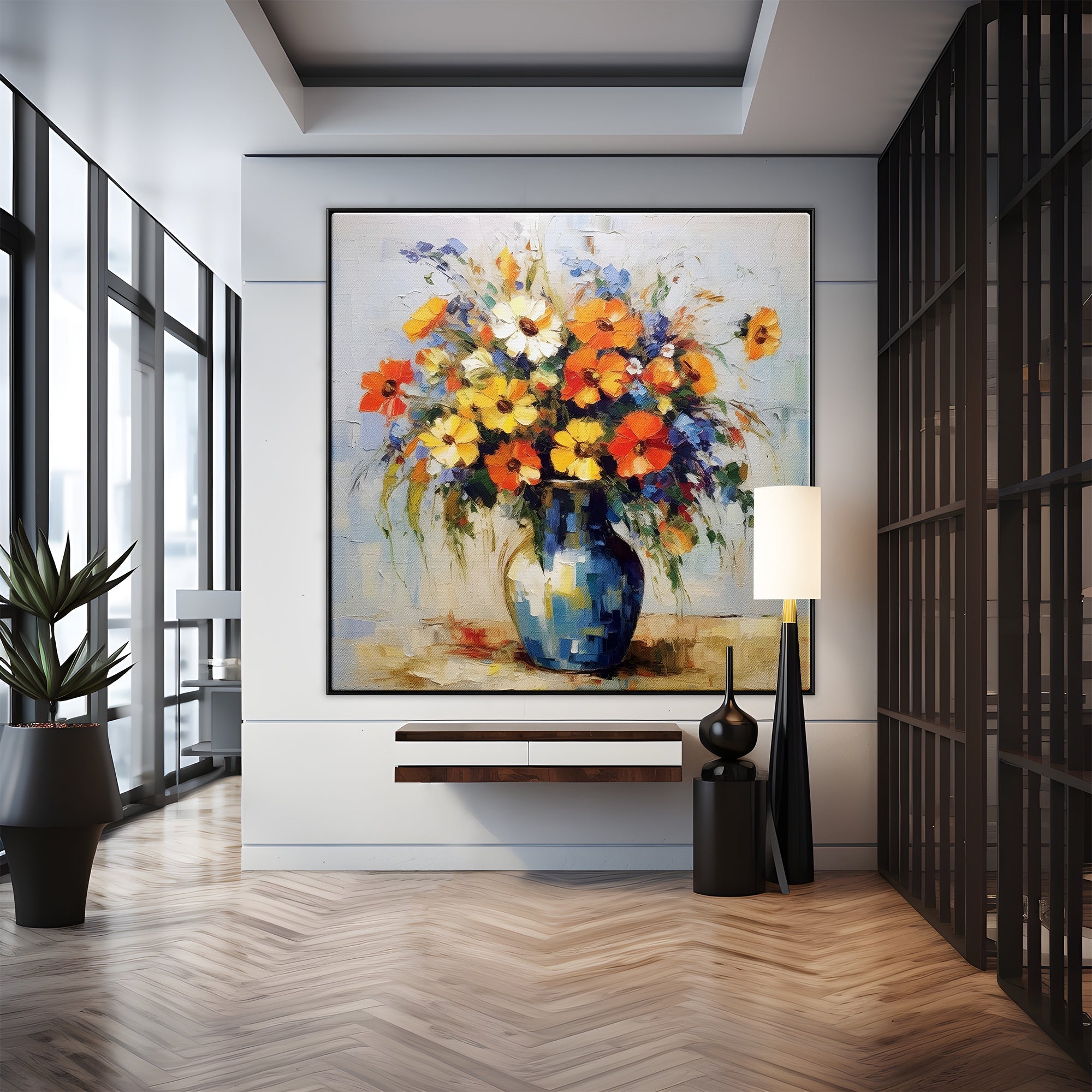 Classical Bouquet - Elegant Artificial Flower Arrangement for Home Decor, Wedding Centerpieces & Office Table Decorations