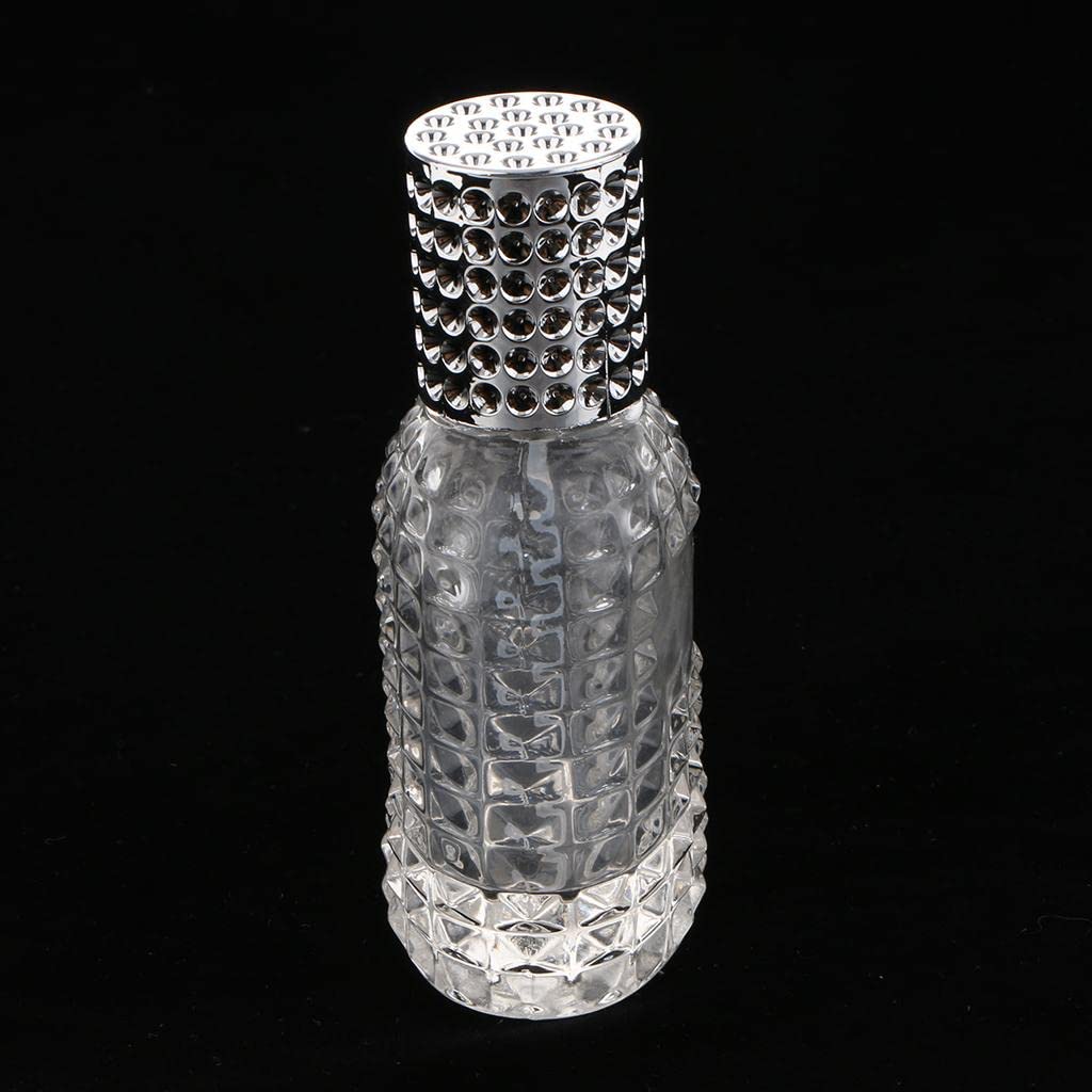 Premium 50ml Pineapple-Shaped Portable Glass Perfume Bottle with Silver Spray - Travel-Friendly, Refillable & Elegant for Women, Gifts, Home & Office Use
