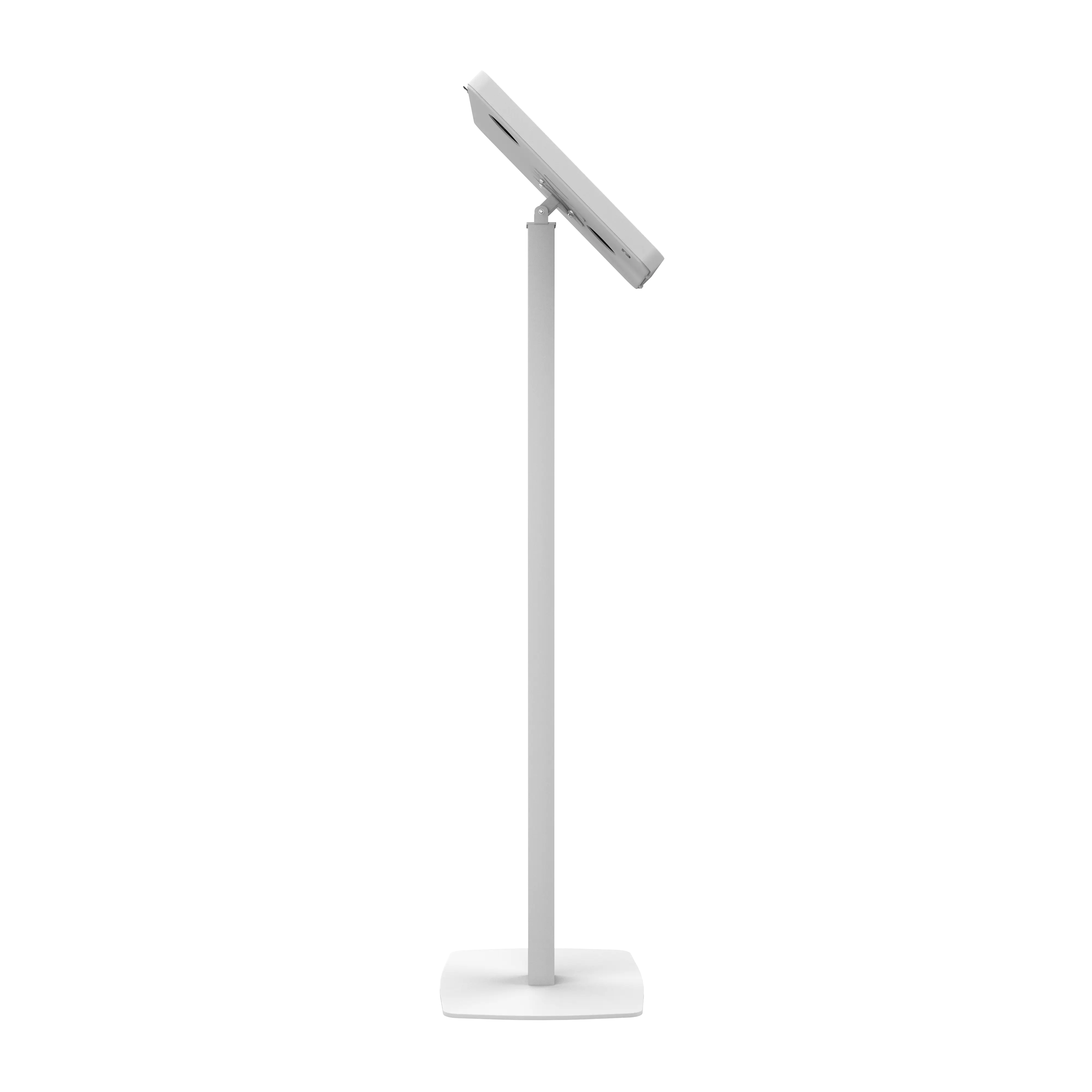Premium Thin Profile Floor Stand with Security Enclosure - Heavy Duty Display Mount for Retail Stores, Museums & Exhibitions