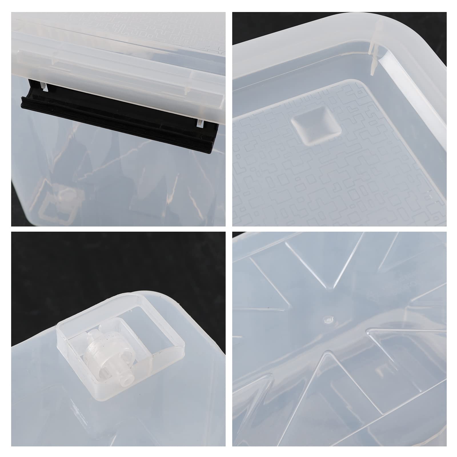 4-Pack 70L Large Clear Plastic Storage Bins with Wheels - Heavy-Duty Organizers for Home, Garage, Office & Moving Supplies