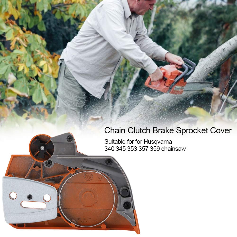 High Strength Chain Clutch Brake Sprocket Cover for Stihl 340 345 353 357 359 Chainsaws - Durable Replacement Part for Forestry & Woodcutting