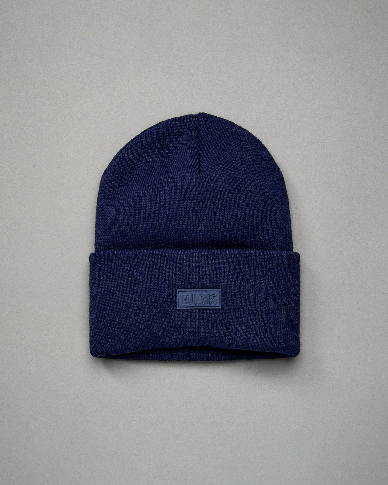 RUDIS Silicone Patch Foldover Beanie Hat for Men & Women - Non-Slip Workout Headband for Running, Gym, and Outdoor Sports