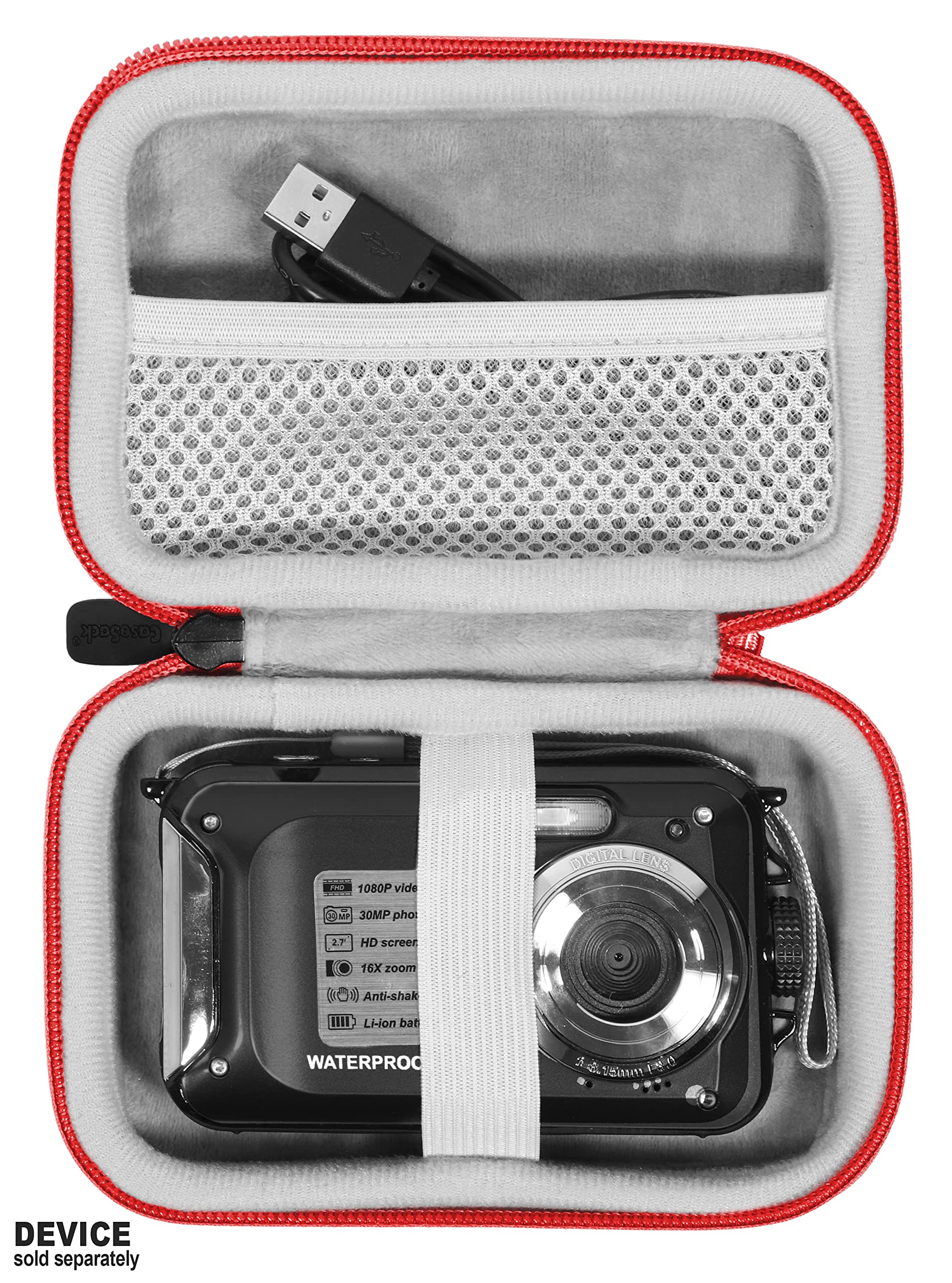 Waterproof Camera Case - Compatible with Yifecial, Kaisoon Tech, Heegomn, Vmotal, S & P Safe & Perfect Underwater Cameras - Durable Protection for Kids & Adults - Perfect for Snorkeling, Swimming & Beach Vacations