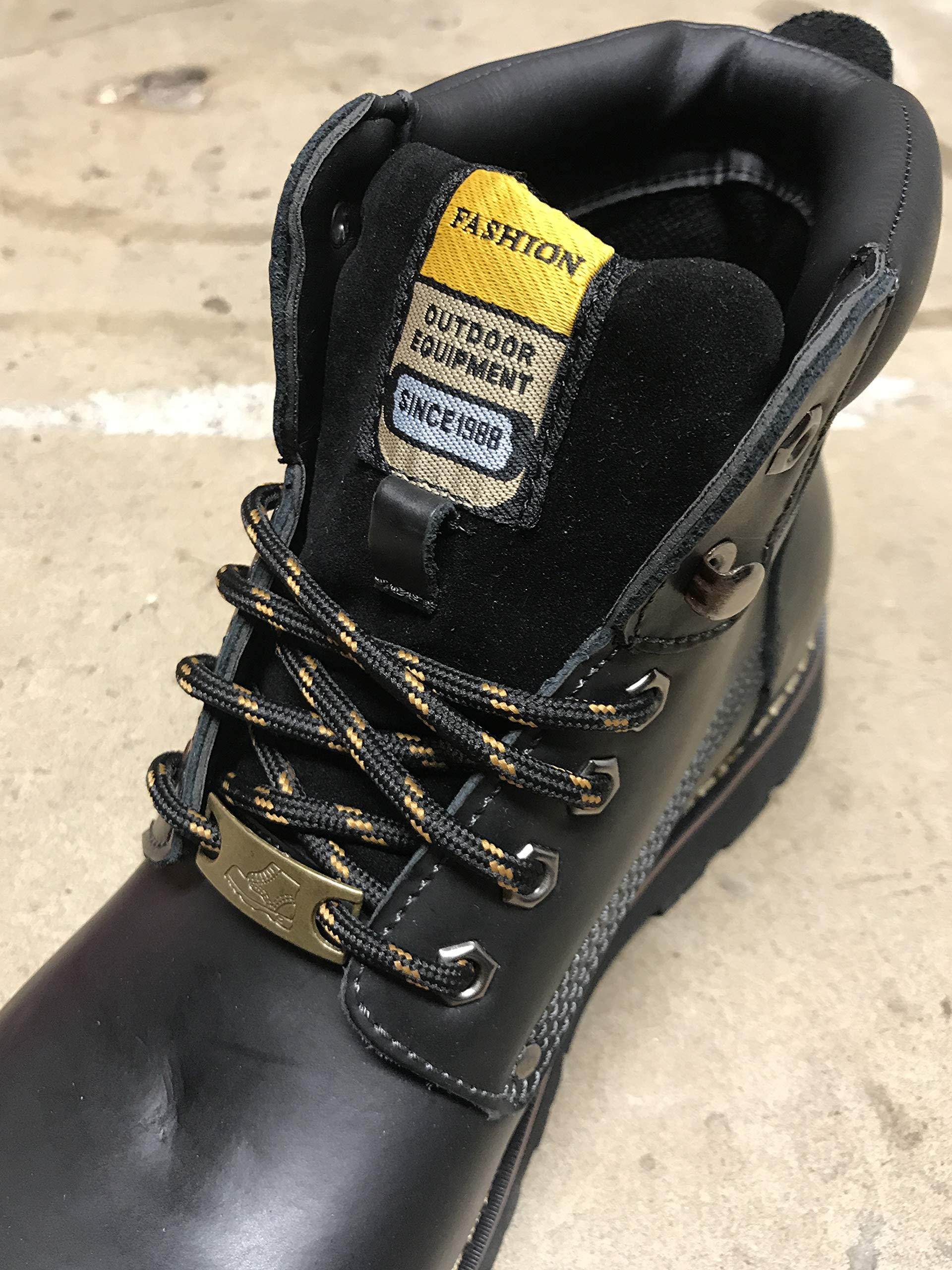 6 Pairs 5MM Thick Heavy Duty Round Boot Laces - Durable Replacement Shoelaces for Hiking & Work Boots - Perfect for Outdoor, Construction & Safety Shoes