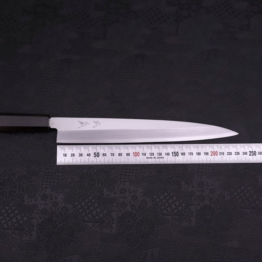 Premium Yanagiba Sushi Knife - AUS 10 High Carbon Steel Blade with Polished Ebony Handle - 240mm Professional Japanese Kitchen Knife for Sushi Chefs & Home Cooking