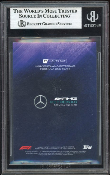 BSG 8.5/15 Lewis Hamilton Purple 2022 Topps Lights Out F1 Trading Card - Perfect for F1 Collectors, Sports Memorabilia Enthusiasts & Formula 1 Fans