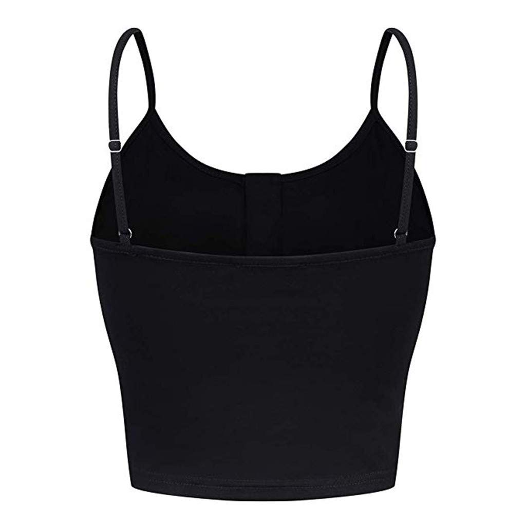 LEKODE Women's Solid Camisole Button Down Vest - Fashion O-Neck Sleeveless Top for Layering, Office Wear & Summer Outfits