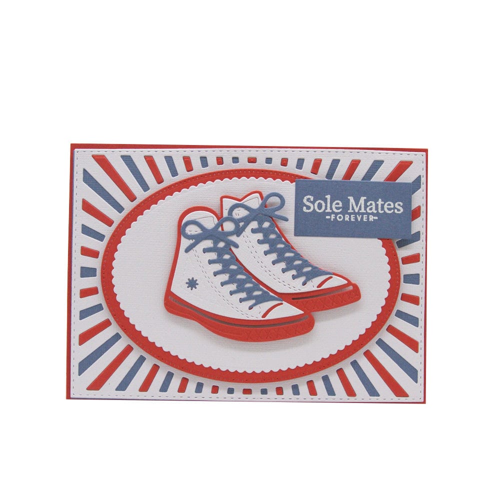 Tonic Studios Shoe Frames Die Set 5173e - Scrapbooking & Card Making Craft Supplies for DIY Greeting Cards, Home Decor & Paper Crafts
