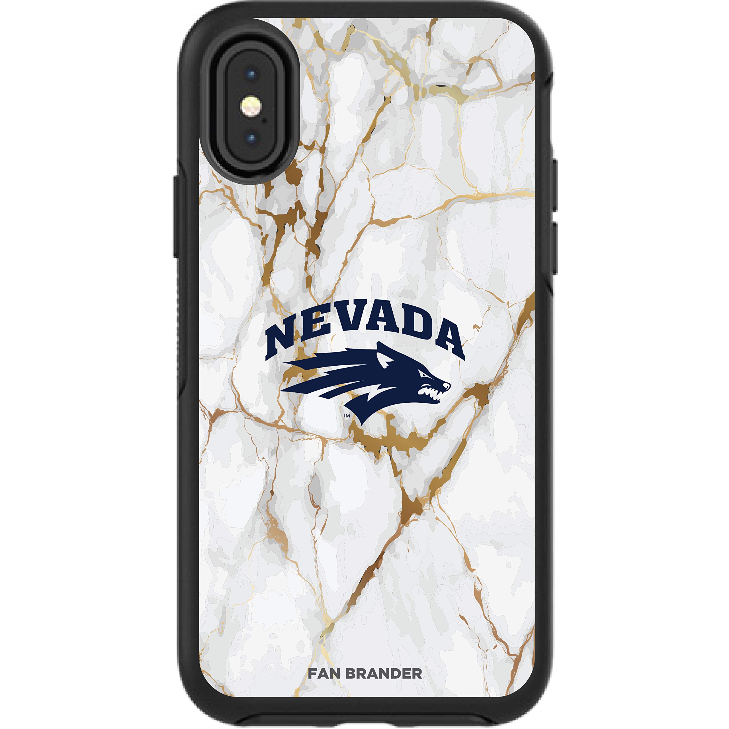 NCAA OtterBox Symmetry Phone Case Compatible with Apple iPhone - White Marble Design | Durable Protection for College Sports Fans | Perfect for Game Day & Everyday Use