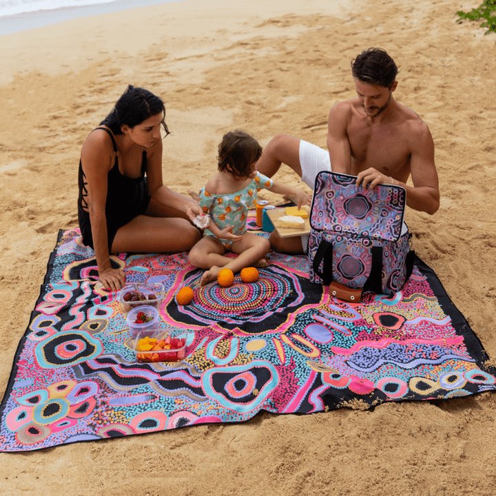 Premium Quick-Dry Camping Cooler & Towel Set - Moonlight Outdoor Essentials for Picnics, Beach Trips & Backpacking Adventures