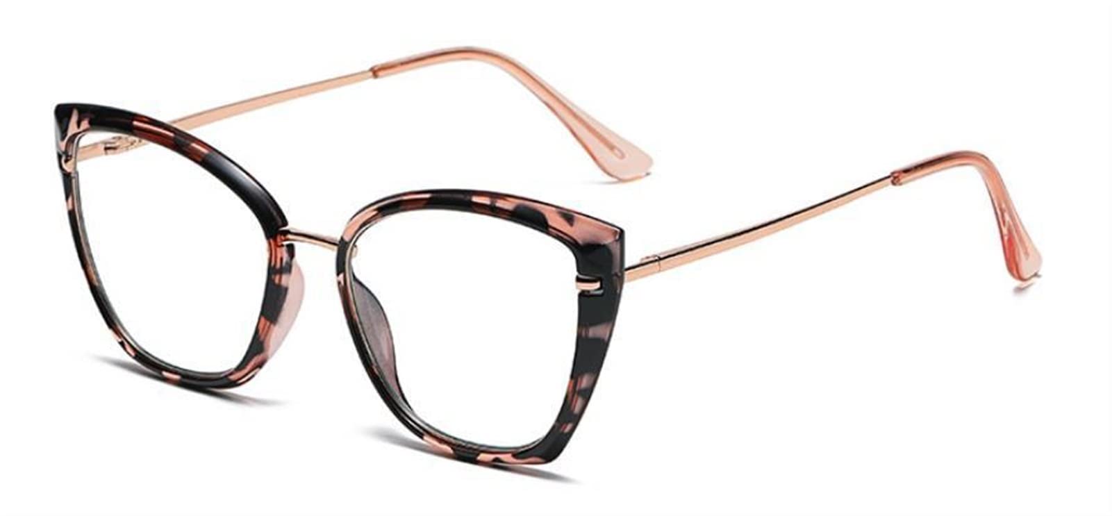 2022 Anti Blue Light Reading Glasses for Women - Vintage Pink Leopard Print Cat Eye Eyeglasses +3.50 Magnification | Reduce Eye Strain for Computer Work, Reading & Screen Time