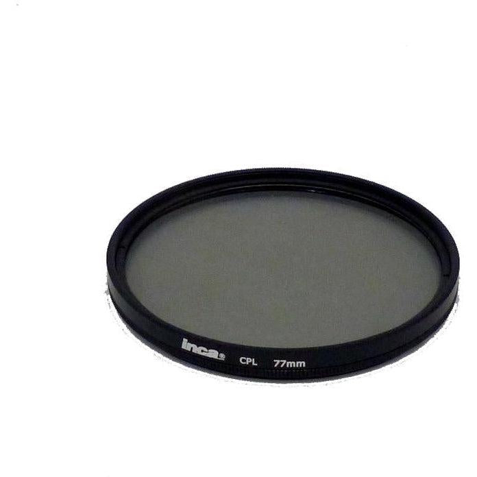INCA 77mm Circular Polarizing Filter - Reduce Glare & Enhance Colors for DSLR & Mirrorless Cameras - Perfect for Landscape, Travel & Outdoor Photography