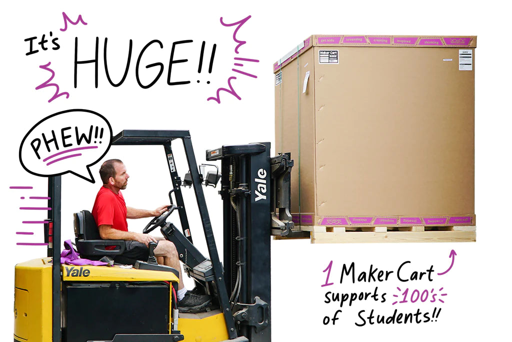 Maker Cart 2.0: Ultimate STEM & STEAM Mobile Activity Cart for Classroom, Makerspace & Homeschool Learning - Perfect for Science Projects & Hands-On Education