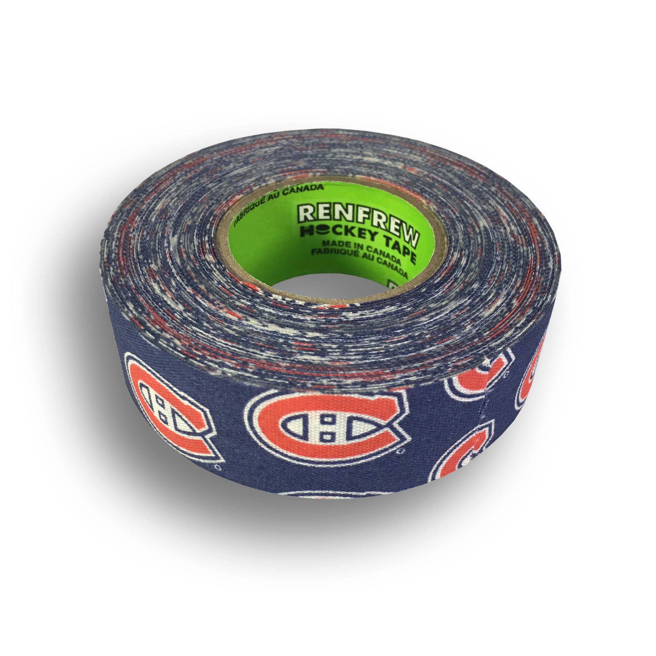 Renfrew NHL Team Cloth Hockey Tape - Montreal Canadiens Official Hockey Stick Grip Tape for Enhanced Control and Performance | Perfect for Ice Hockey, Street Hockey, and Training Sessions