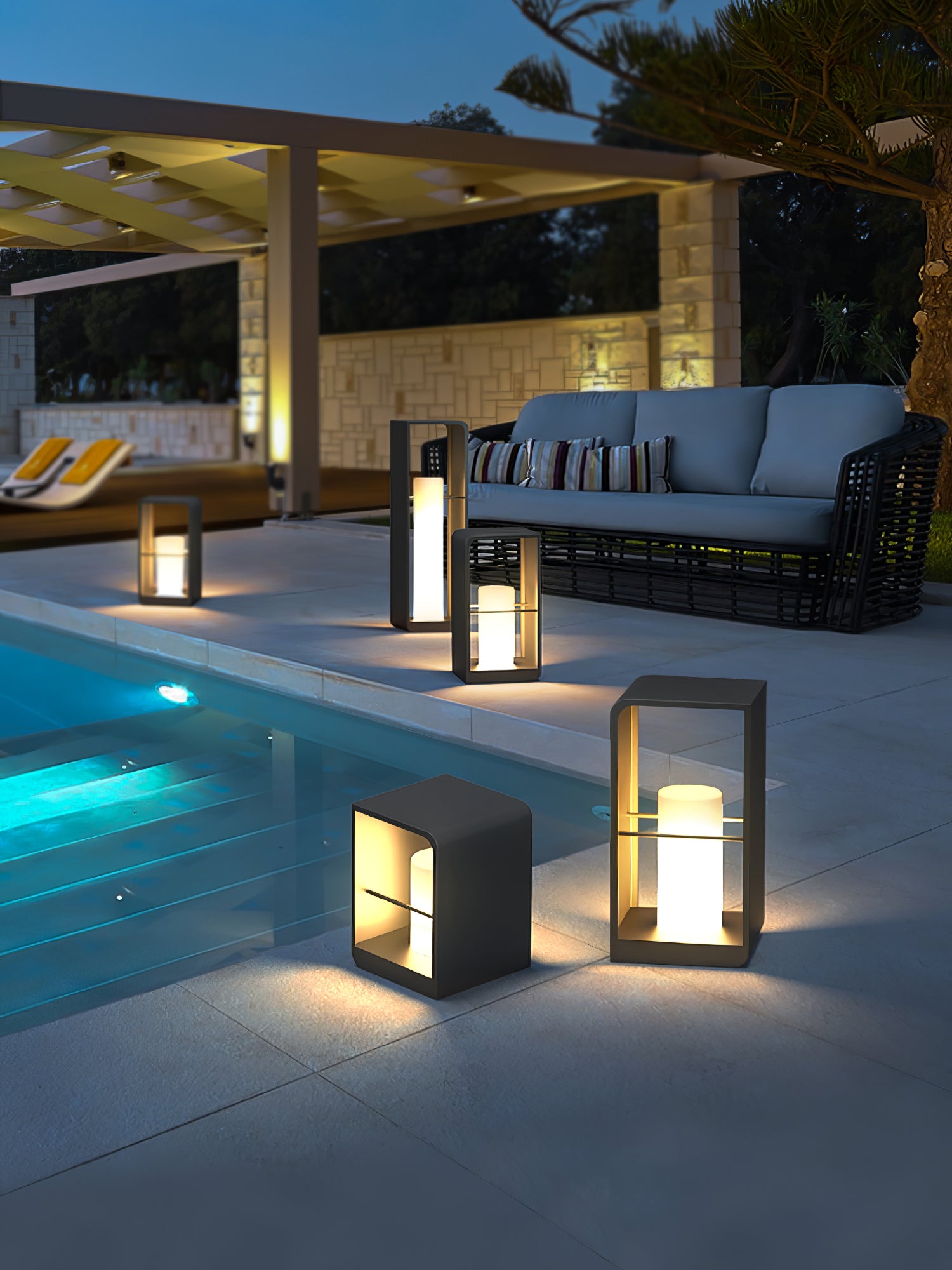 Zephyra Solar Powered Outdoor Garden Lights - Waterproof LED Landscape Lighting for Patio, Yard, Pathway, and Backyard Decor