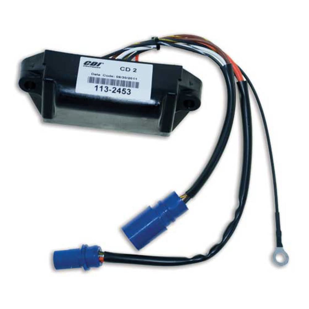 CDI Electronics 113-2453 Johnson/Evinrude Power Pack - Compatible with 2 Cylinder Outboard Motors (1977-1984) | Replacement Ignition Module for Marine Engine Repair & Maintenance