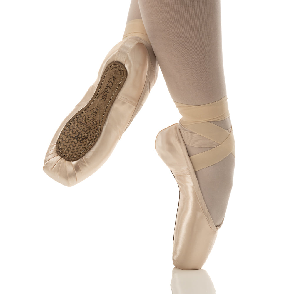 R Class AD69 Soleia Pointe Ballet Shoes - Professional Ballet Slippers for Women & Girls - Perfect for Dance Performances, Practice, and Recitals
