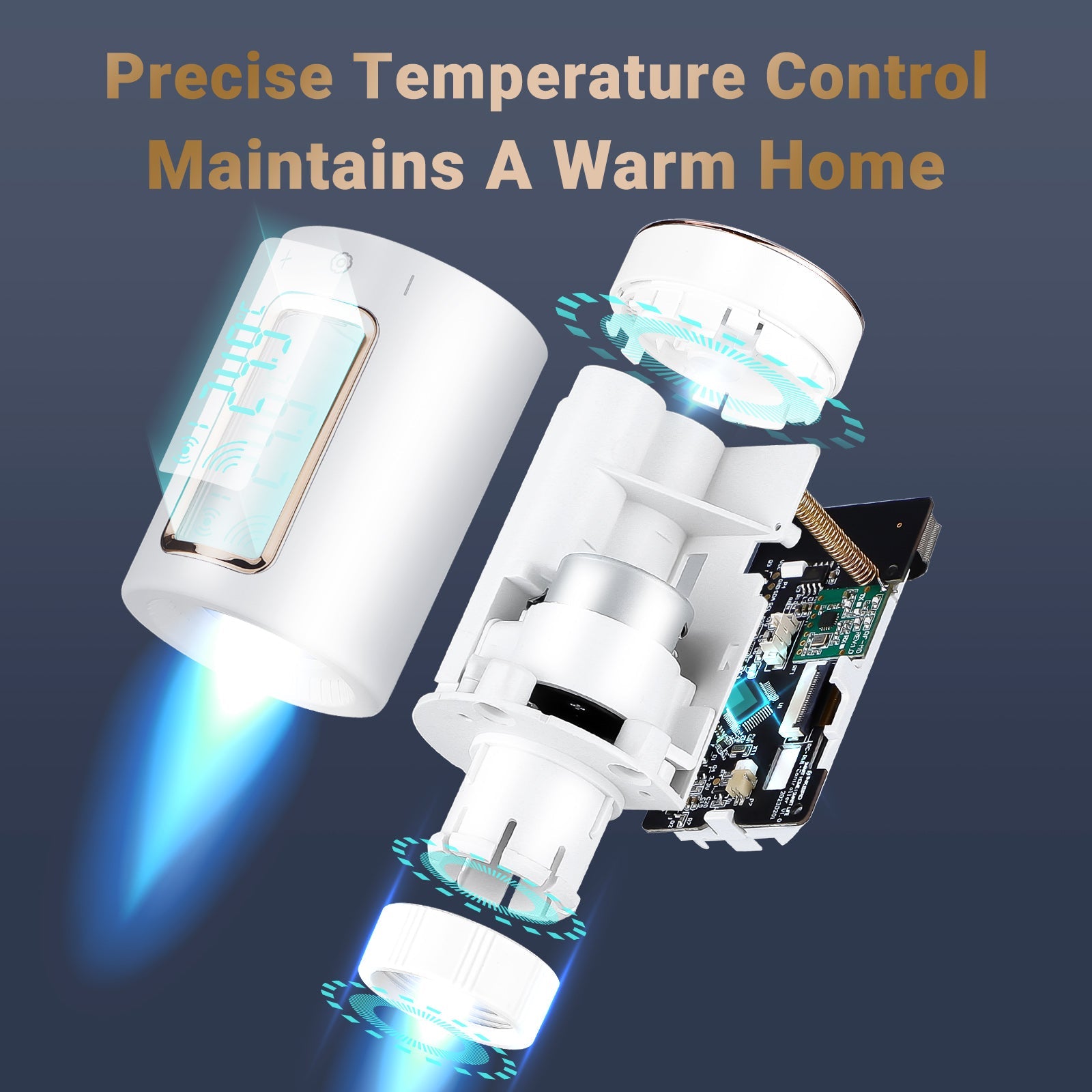 Smart WiFi Radiator Control Valve IRC RW1 - Remote Temperature Control for Home Heating System | Perfect for Smart Homes & Energy Efficiency