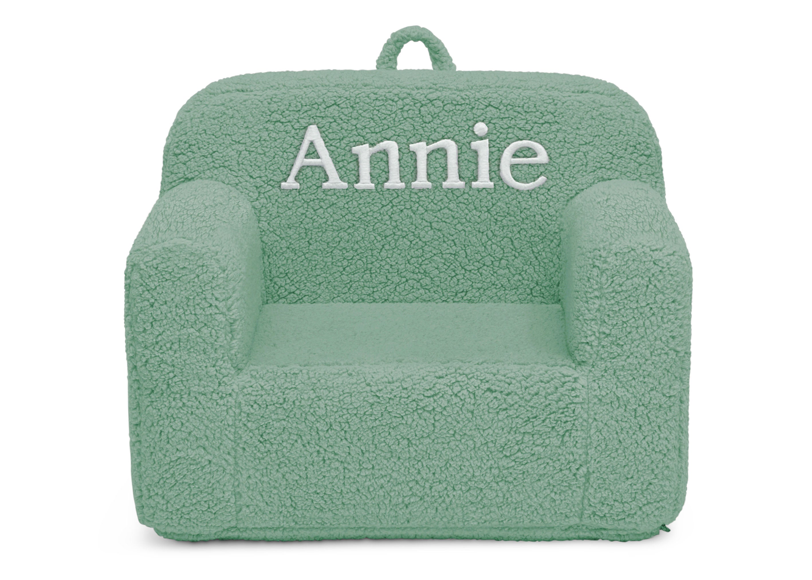 Personalized Cozee Sherpa Chair for Kids - Soft Plush Children's Reading Chair with Custom Name - Perfect for Bedroom, Playroom & Nursery Decor