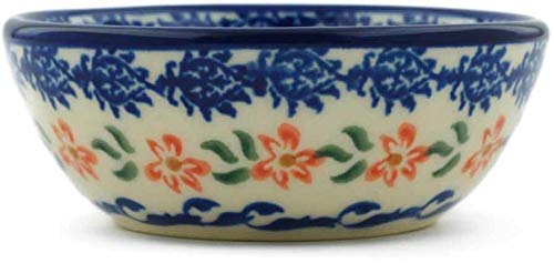 Authentic Polish Pottery Bowl 3-inch Hand-Painted Ladybug Design UNIKAT - Perfect for Souvenirs, Home Decor & Gift Giving