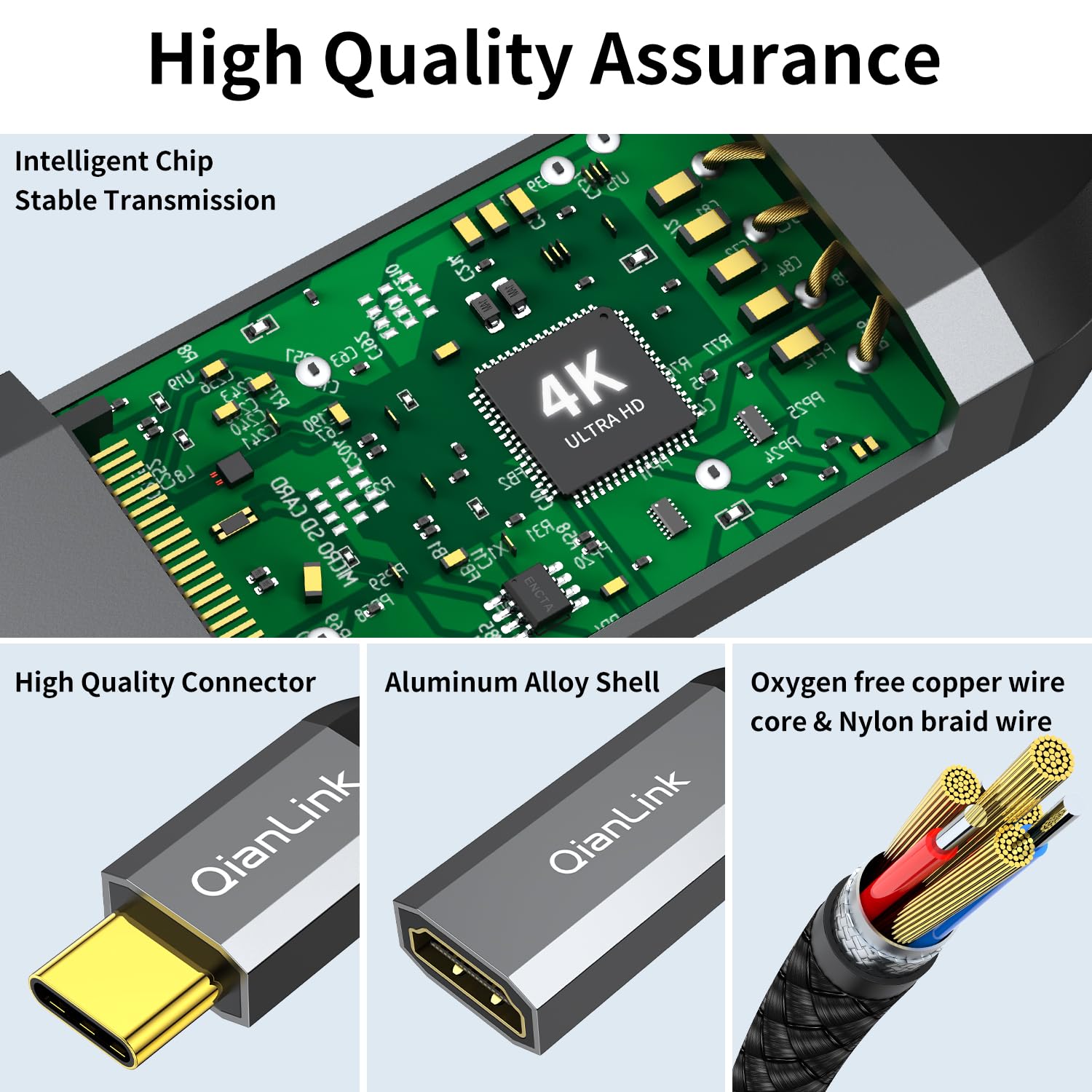 USB C to HDMI Adapter 4K 60Hz - Thunderbolt 3/4 Compatible for MacBook Pro/Air, iPhone 15/16, Dell XPS, Surface, iPad Pro - Universal Type C to HDMI Converter for Home Office, Gaming & Presentations