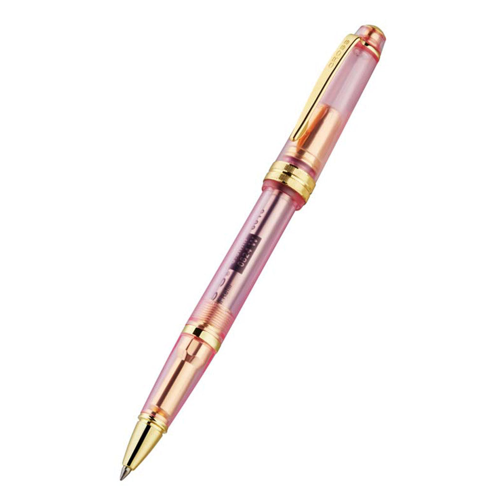 Cross Bailey Light Translucent Pink Sapphire Resin Rollerball Pen - Premium Writing Instrument for Journaling, Note Taking & Gift Giving
