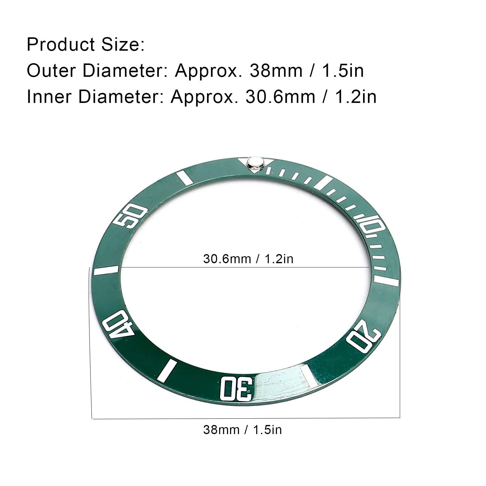 4PCS Ceramic Watch Bezel Insert Ring Replacement - High Quality Watch Bezel Upgrade for Rolex, Seiko & Dive Watches - Perfect for Watch Repair, Customization & Bezel Replacement (Diving, Sports & Everyday Use)