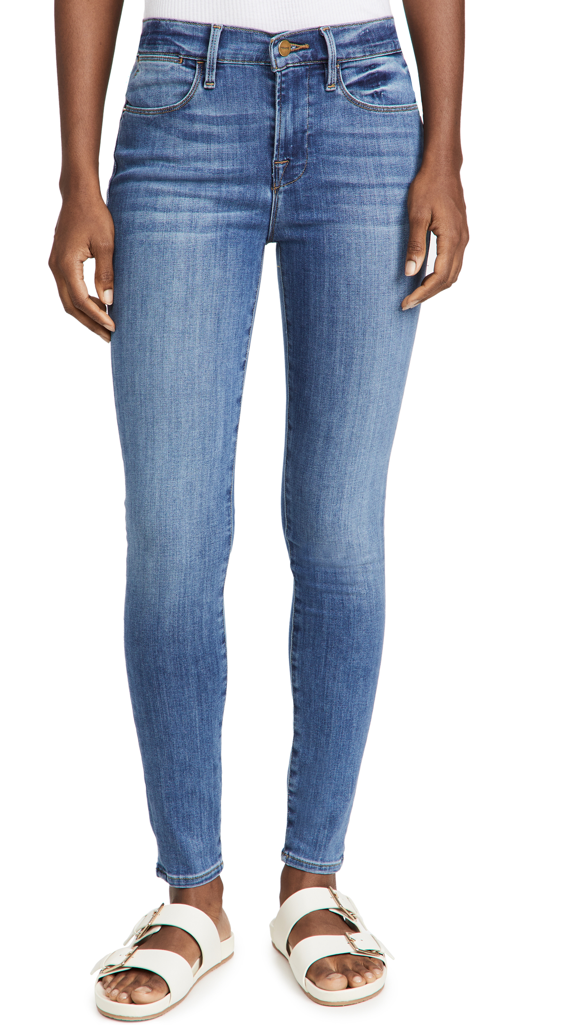 FRAME Women's Le Skinny Jeans - High Waist Stretch Denim Pants for Women | Perfect for Casual Wear, Office & Night Out