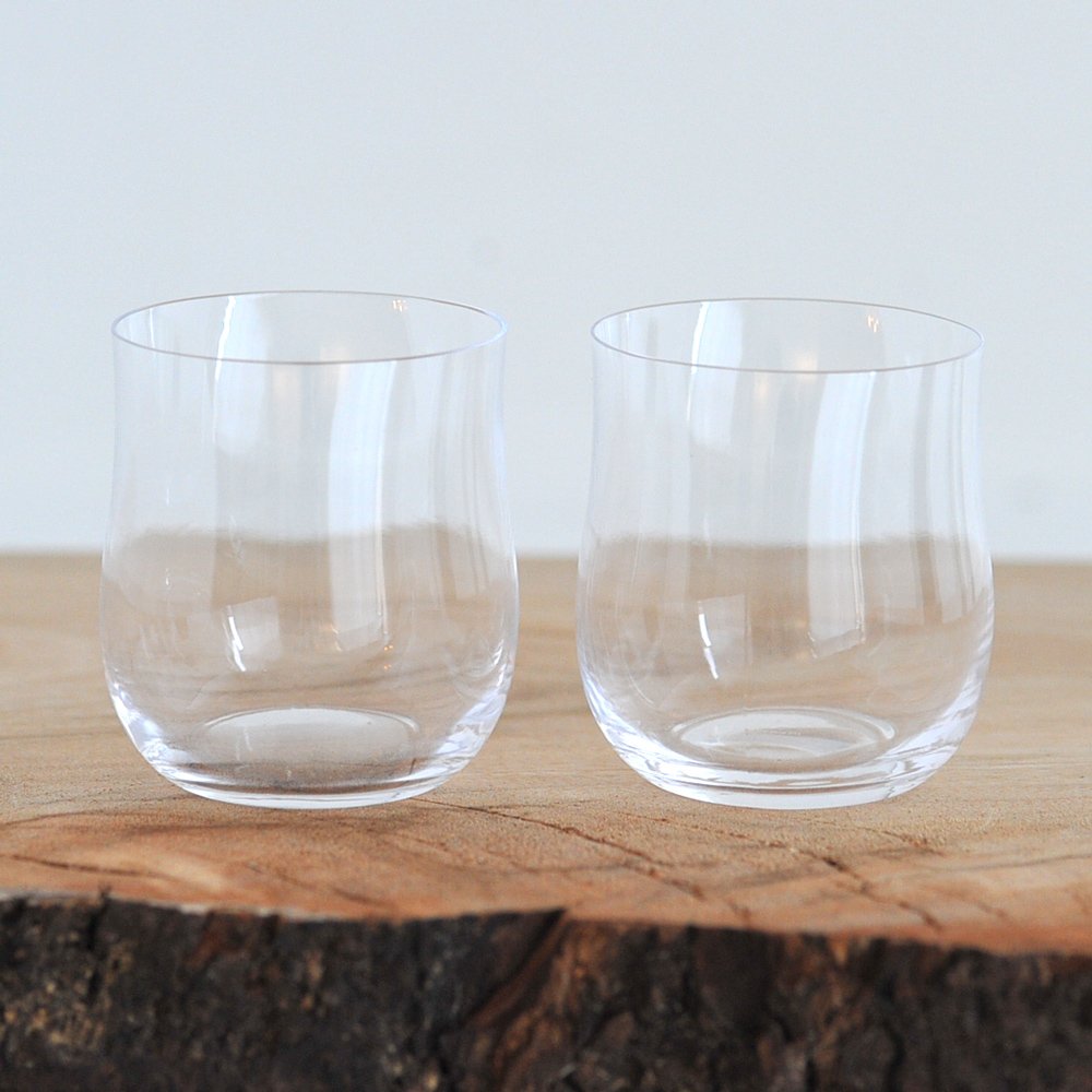 Georg Jensen Cobra Tumbler Glass Set of 2 - Premium Crystal Clear Drinking Glasses for Whiskey, Cocktails & Water - Perfect for Home Bar, Dinner Parties & Gifts